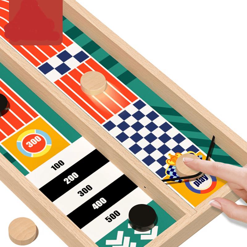 Wooden Desktop Flick Chess Game