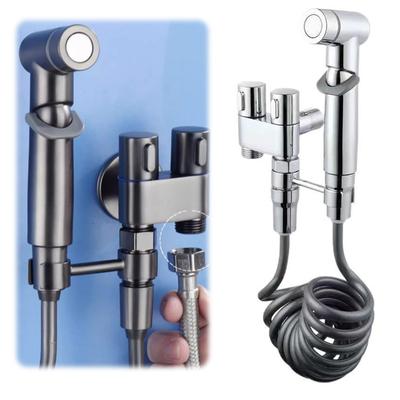 Handheld Toilet Sprayer with Dual Mode Bidet Faucet Shower Head High Pressure Double Outlet Toilet Faucets Toilet Accessories