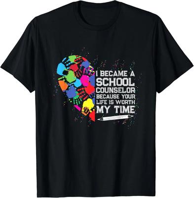 Schulpsychologe Mein Leben Wert Zurück zum Schuljahr Schulpsychologe Geschenk Unisex T-Shirt
