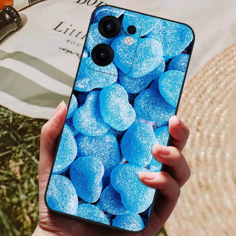 For OPPO Reno13 F 5G Case Reno13F 4G Luxury Painted Phone Silicon Back Cover For OPPO Reno 13F CPH2699 Cases Protective Shell