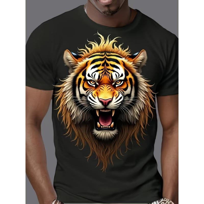 Men S 3D Digital Print Egyptian Mythology Pattern T-Shirt | Anubis and Pharaoh S