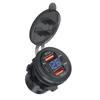 Durable-USB Outlet For Car With Voltmeter Touch Switch Dual QC3.0& PD 3 Ports USB C Socket For Car Boat Marine Truck RV