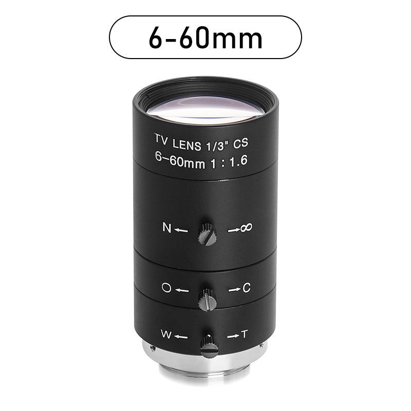 FA Industrial Zoom Lens Series: 6-60mm/5-50mm/10-50mm Low Distortion C-Mount for Machine Vision