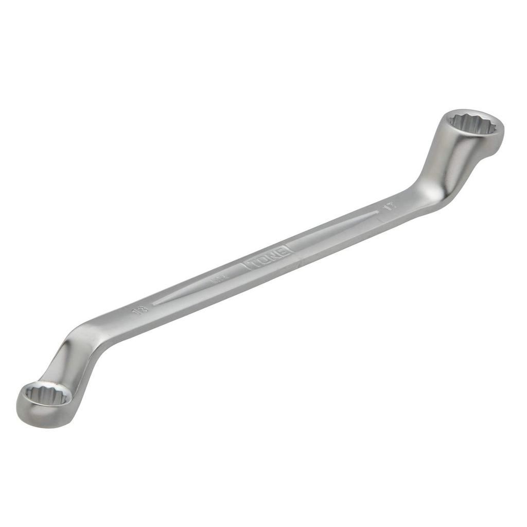 TONE Long Mechanic Double End Ring Wrench 75 Degree Offset M75-1317 Size 13 x 17 mm
