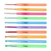 10Pcs Crochet Hooks Colorful Plastic Knitting Needles Kits Weaving Tools for DIY Socks Heats