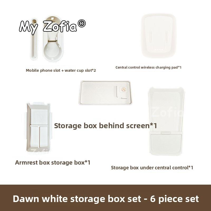 For GWM Ora 5 2025 2026 2027 Car Center Storage Box Large Capacity Armrest Console Organizer Interior Storage Accessories