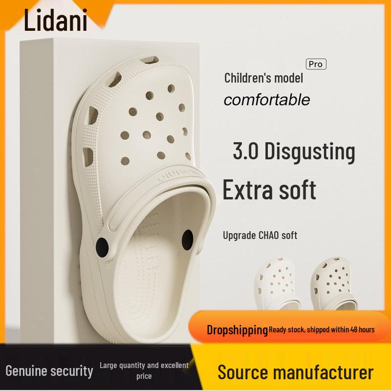 Lidani 2025 Kids' Anti-Slip Closed-Toe Crocs-Style Sandals