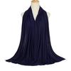 Ramadan Modal Cotton Jersey Hijabs For Woman Long Muslim Scarf Shawl Plain Soft Turban Tie Head Wraps For Women Islamic Clothing
