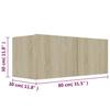Vidaxl 3-Cz. Set de mobilier TV, Stejar Sonoma, Material pe bază de lemn