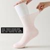 5 Pairs Diabetic Non Binding Socks For Women Pregnant Woman Elderly Long Socks Comfortable Breathable Black White Socks Women