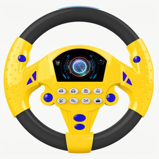 Simulation Steering Wheel Rhythm Training Hand-on Ability Interactive Toys Body Movements Development Steering Wheel Toy for Kids