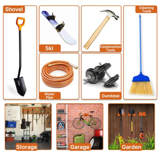 Wandmontierter Trimmerständer Garagenorganizer Freischneiderhalter Schwerlast Garten Elektrowerkzeug Aufhänger für Schuppen Werkstatt Rasentrimmer Heckenschere