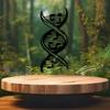 Spiral Harmony Metal Wall Art Vintage Iron Sculpture Music Room Decor