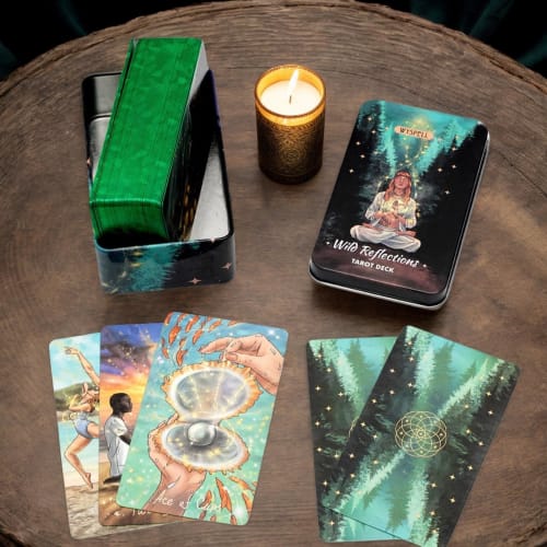 1 Box of Tarot Cards, Gold Plated Tarot Cards with Paper Instructions, Divination Game, Guided Tarot Card Deck, Tarot Cards Enhance Intuition and Pers