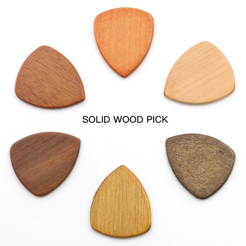 Heart Shape Guitar Pick Enduring Wood Acoustic Guitar Pick Ukulele Plectrums Electric Guitar Pick Guitar Accessories