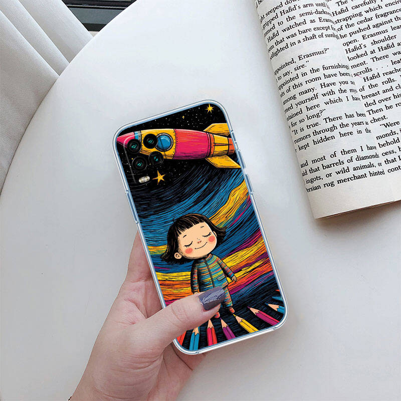 MH15 Astronaut Ruimte Maan Hoesje voor Motorola E7 G6 G7 G8 G9 Plus Power Play G10 G20 G04 E30 E40 E22 E20 E13 E15 G22 G23 G05 G75 G35 G55