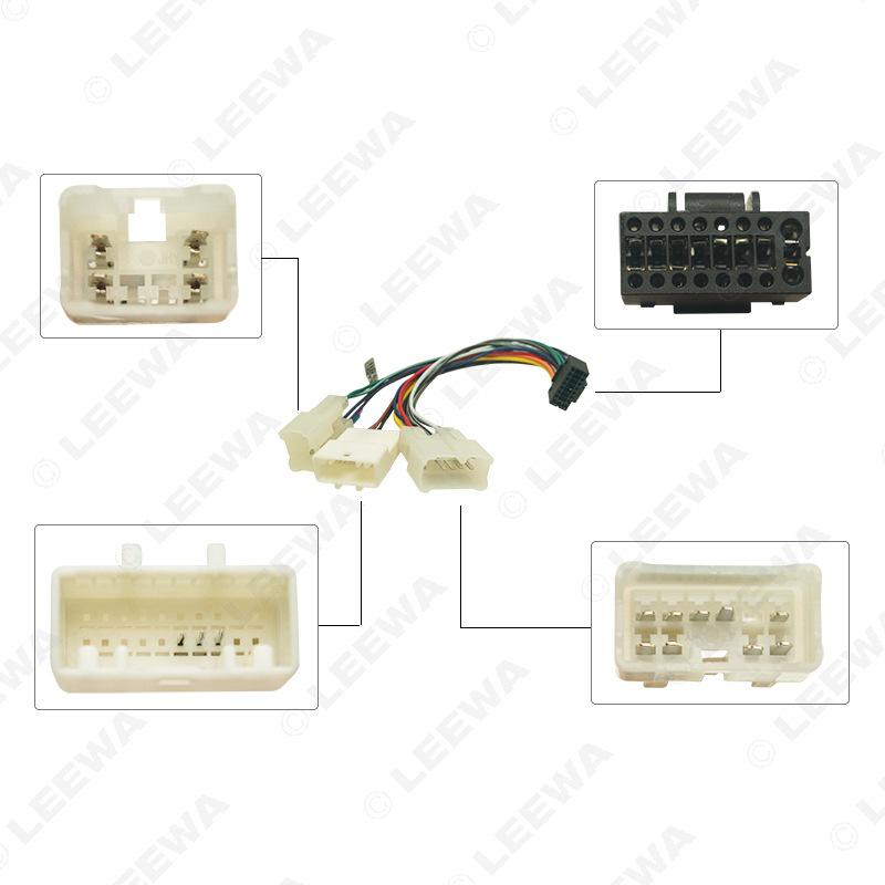 

Разъем питания 16P для Android-навигатора к адаптеру задней линии Toyota с 3 выходами для интерфейса Zhixun LEEWA 3-head Output