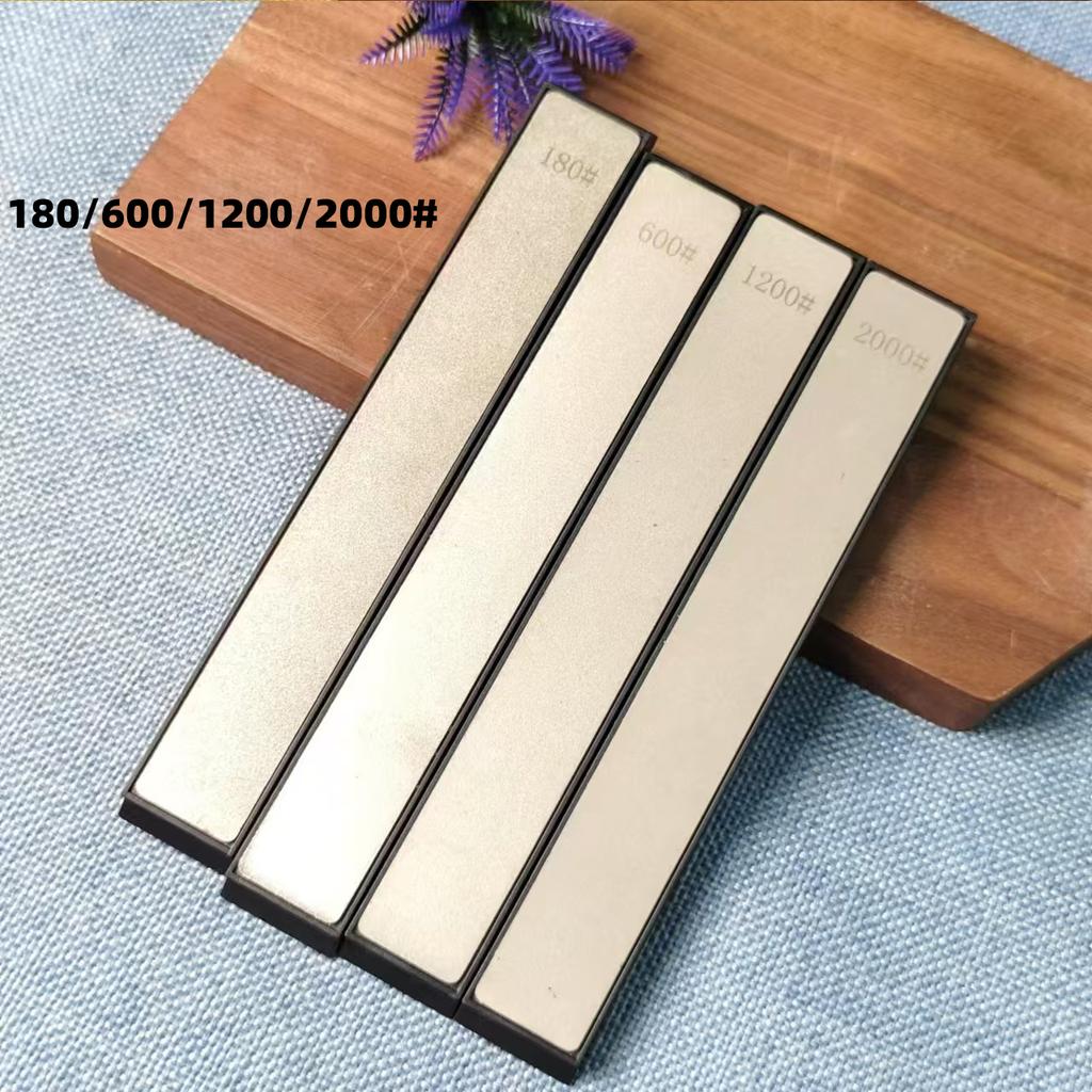 4pcs Diamond Sharpening Stones Set Multi-Grit Knife And Tool Sharpener with Angle Guide for Outdoor And Kitchen Use