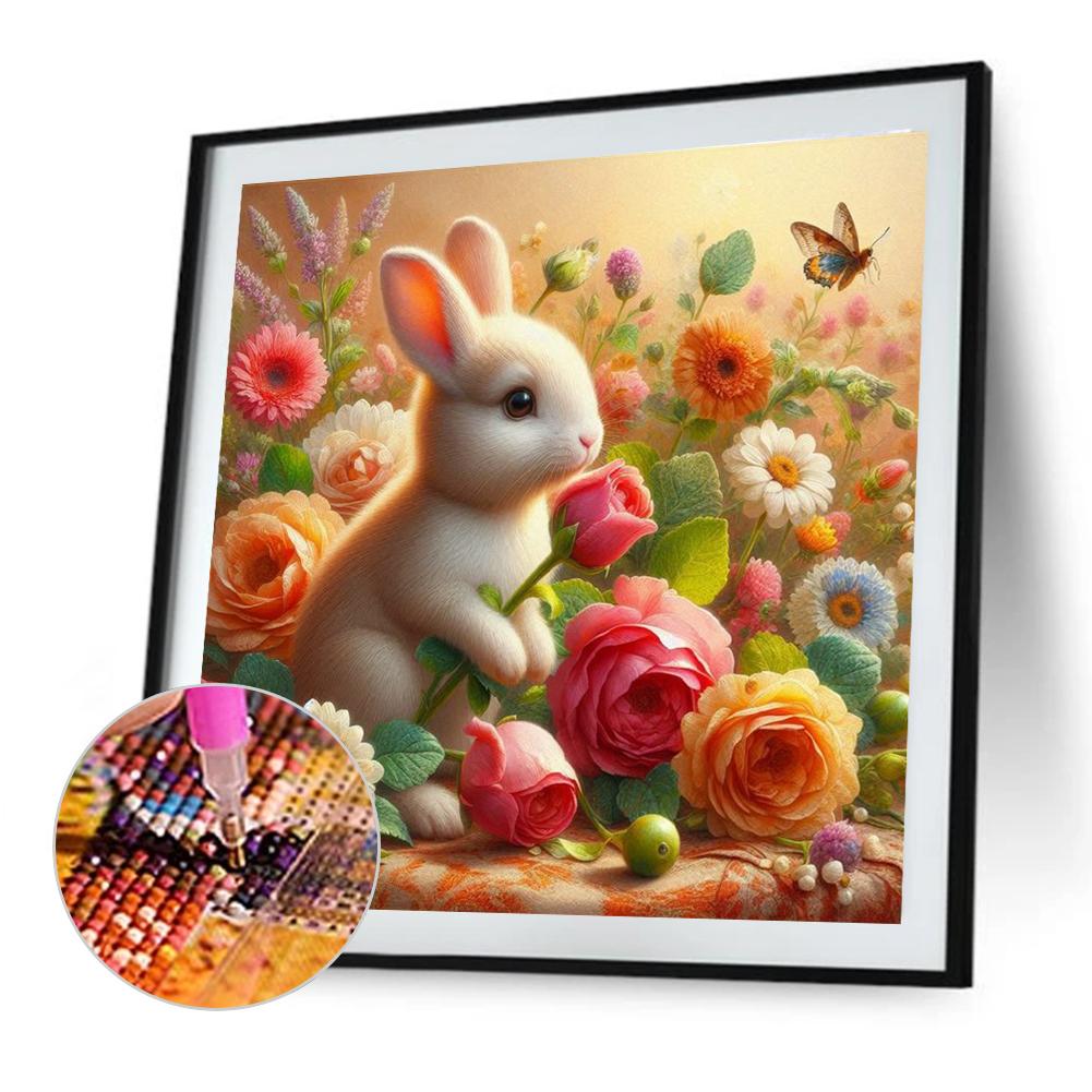 5D DIY Full Round Drill Diamond Painting Animal Kit Home Decor Art Craft 40x40cm