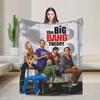 American The Big Bangs Theory Soft Warm Blanket Picnic Plush Throw Blanket Funny Couch Bed Flannel Bedspread Sofa Bed Cover