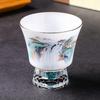 Lu Baijiu Cup Suet Jade Household Small Teacup Spirit Cup Glass Small Wine Glass Sake Wine Set Crystal Clear