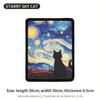 New Jute Painting Cat Scratching Board, Starry Sky Cat Painting Scratching Pad, Durable Cat Toy