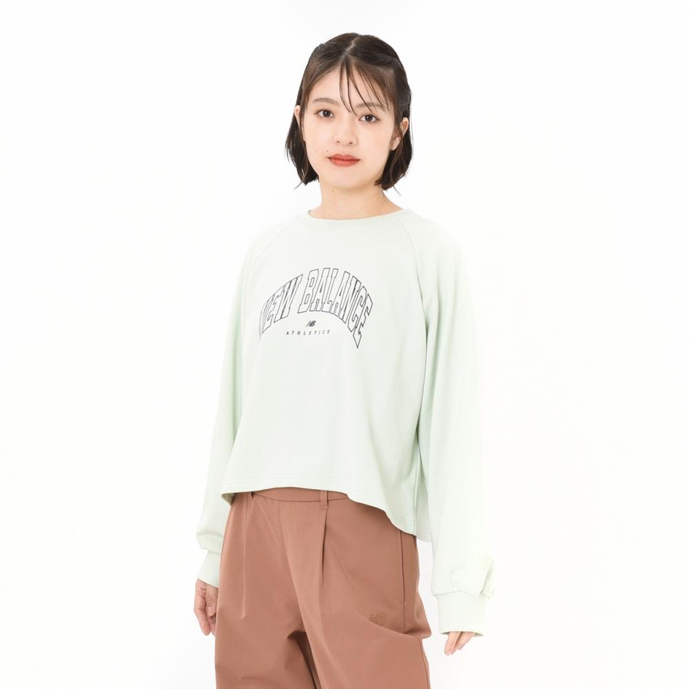 

New Balance Sweatshirt Pullover Num Natural Mint Awt45703 Num S