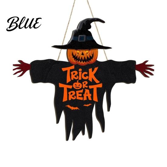 Indoor Outdoor Fall Decor Halloween Door Sign for Porch Cute Ghost Scarecrow Dwarf Hanging Wall Harvest Decorations Plaque Rustic Farmhouse