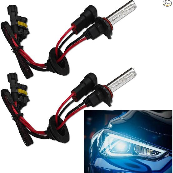 2 Pack 9005 HID Xenon Bulbs, IP67 Waterproof Hid Lights -White #9005