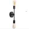 American-Style Industrial LED Double-Head Wall Lamp for Hallways, Bedrooms, and Bathroom Mirrors