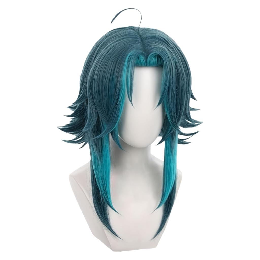 Genshin Impact Xiao Cosplay Wig with Perfect for School Cultural and Photo by Wig, Heat-Resistant, Net, Events, Festivals, Festivals, Shoots,