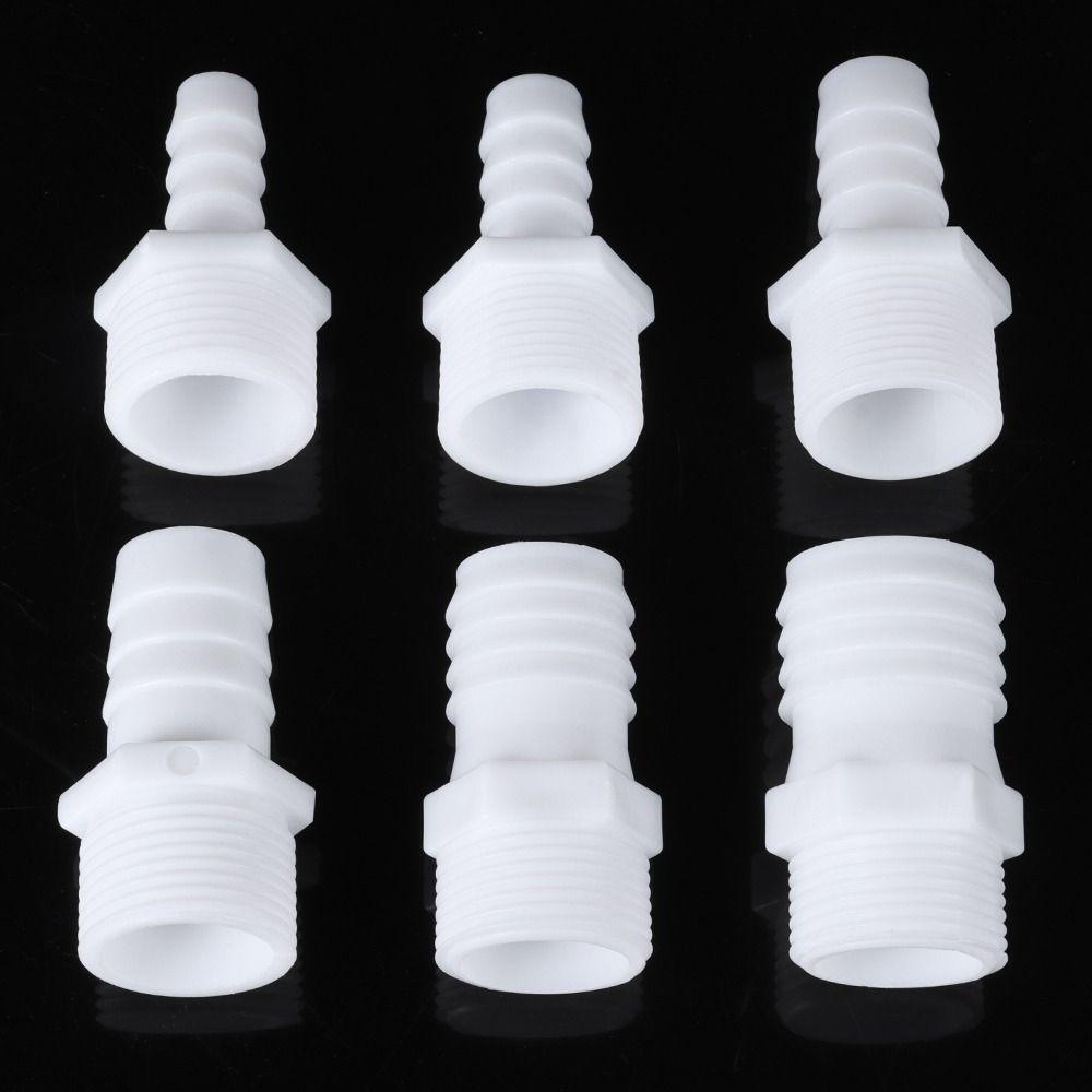 1/10Pcs Pipe Fittings Hose Connector 10/12/14/16/18/20/25mm 3/4 Inch Thread To Barb Pipe Coupler
