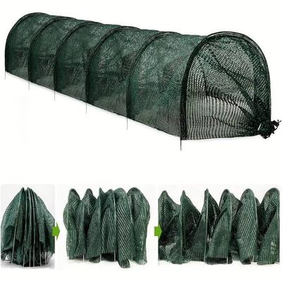 1PACK 2-in-1 Portable Greenhouse Sunscreen, 3-meter Long Fast-release Garden Tunnel Sunscreen Cover