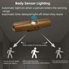1/2/3pcs Walnut Color LED Smart Light Motion Sensor Charging LED Wall Light Suitable for Corridors Kitchens Wardrobes Bedrooms