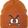 New Warm Knit Hat Angry Expression Embroidered Beanie Hat Leisure Cycling Cap for Men Women