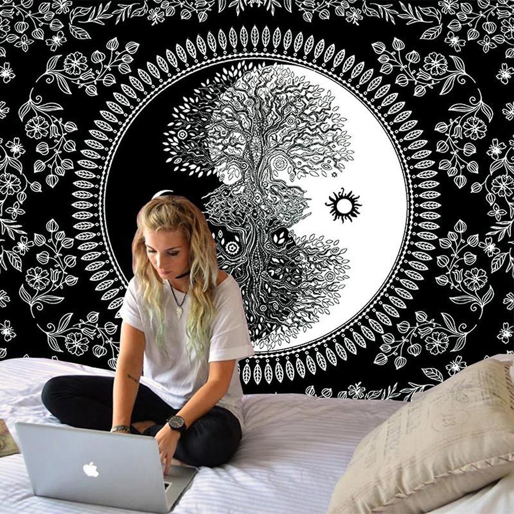 Bohemian  Room Decoration Tapestry Wall Hanging Tapestry, Living Room Background Dormitory Decoration