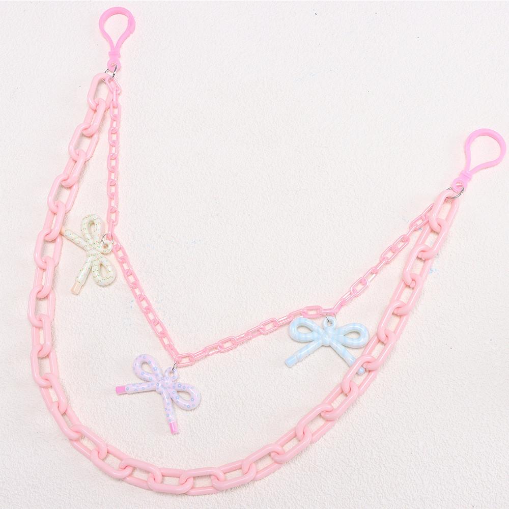 

Hip Hop Style Acrylic Bow Waist Chain For Women Men Summer Fashion Accessory