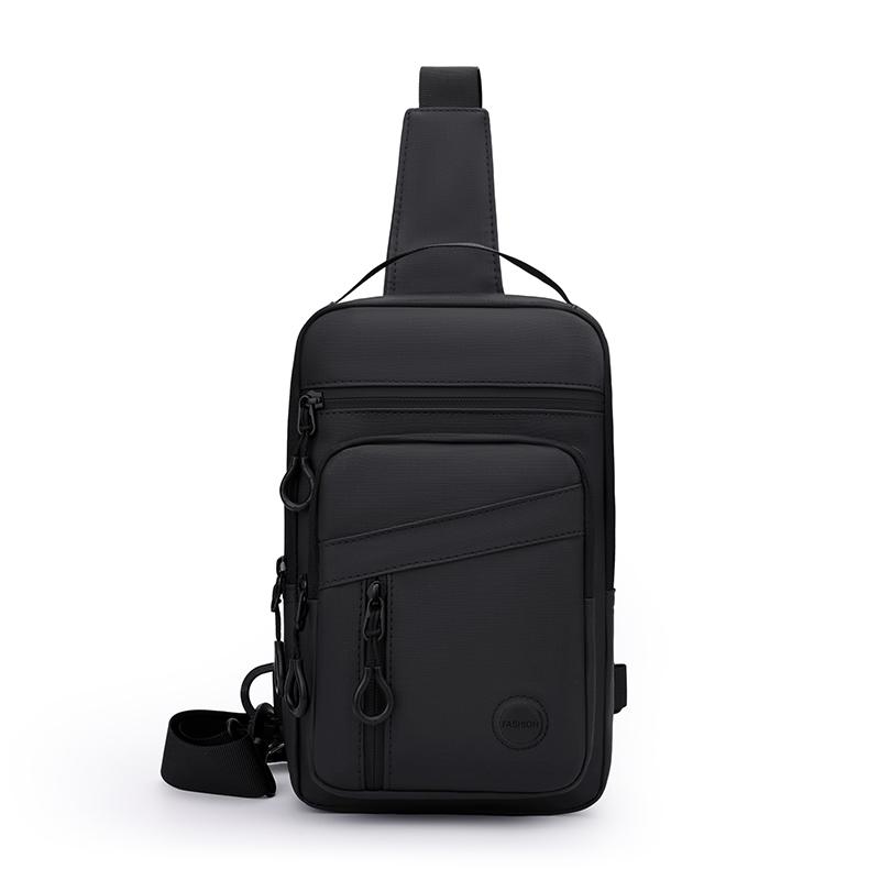 Lightweight Waterproof Nyl Chest Bag Men Multipurpose Sling Crossbody Backpack For Hiking Outdoor Sports Daily Commute Travel