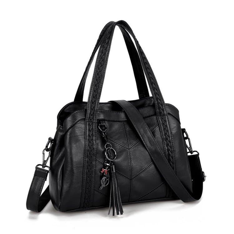 

New simple retro women s handbag messenger bag 31*11*22cm чёрный