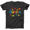 Grandpa Building Blocks Birthday Boy T-Shirt DEC Men Women Unisex Longsleeve, Tanktop Hoodie Black