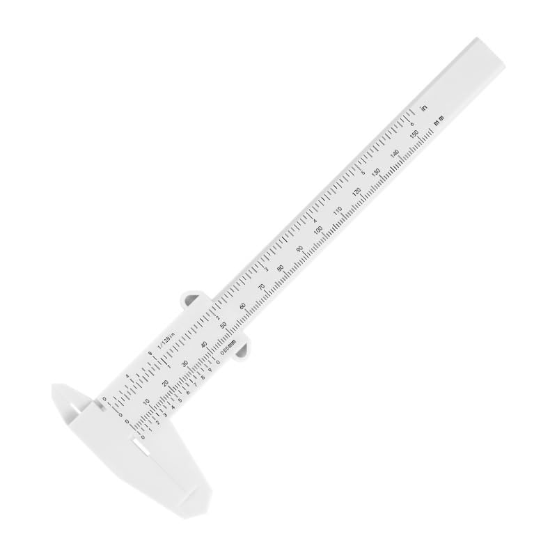 Plastic Vernier Measures Inner and Outer Diameters and Lightweight and with High Precision and Suitable for a Wide Range of Applications from Home Use