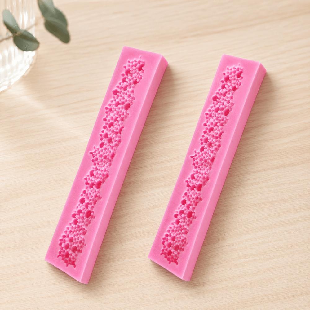 Silicone Cake Border Mold Heat Resistant Chocolate Mold Durable Fondant Mold Cake Decorating