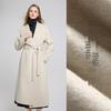 Tatufashion Elegant Lapel Alpaca Wool Double-Faced Coat