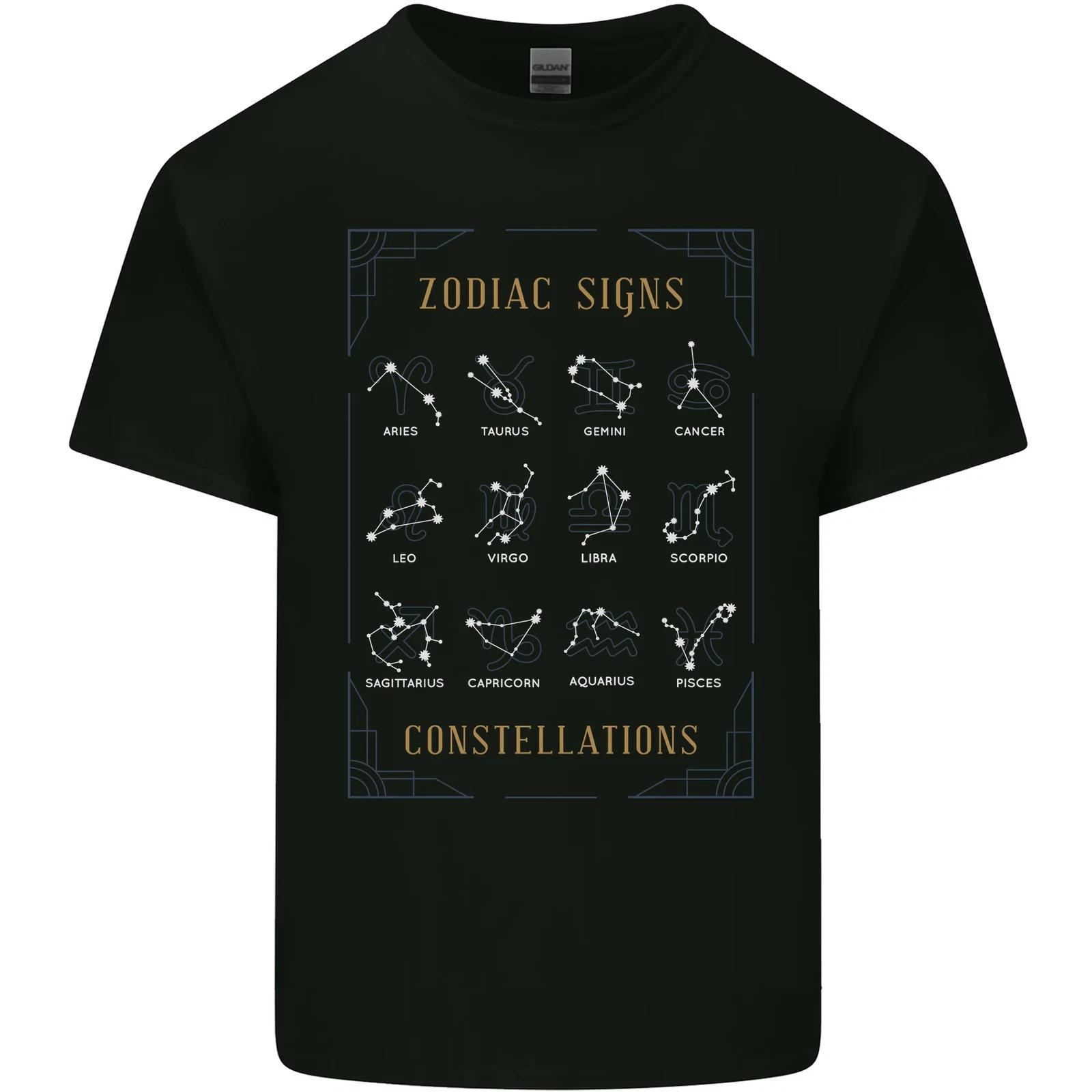 Zodiac Sign Constellations Kids T-Shirt Childrens S