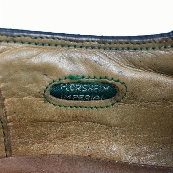 1979 Vintage FLORSHEIM Kenmoor Long Wingtip Business Shoes Black Size 10C 27.027.5(USED)