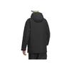 Adidas Solid Color Windproof Warm Waterproof Water-Repellent Hooded Comfortable Long Sleeve Down Jacket Unisex Jackets Black JM9145