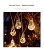 Solar-Powered LED Hemp Rope String Lights: Waterproof Copper Wire for Camping, Christmas, and Yard Decoration