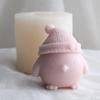 Christmas Cartoon Chicken Decorate Originality Silicone Mold Making Candle Molds Production Gift Fashion Customized Personality