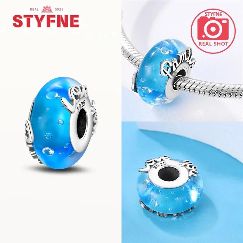Copperblue Series Crystal Enamel Murano Charming Bead Copper Color Beads Fit Original Bracelet For Women Diy Jewelry Gifts