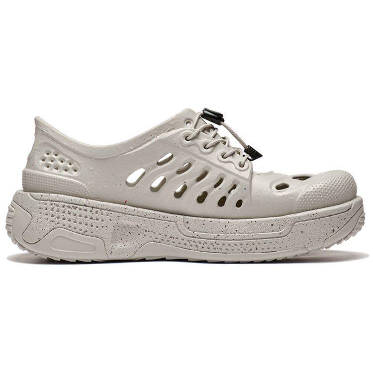 Li Ning Pan Gu Trek Bored Ape EVA Slip Resistant Abrasion Resistant Rebound Breathable Sports Sandals Women's Gray AZST010-1